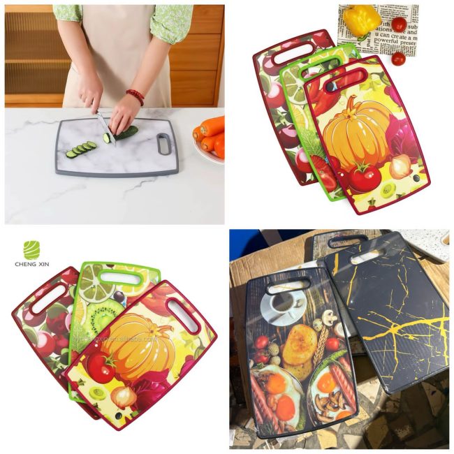 PLANCHE À DÉCOUPER EN PLASTIQUE MOTIF FRUITS