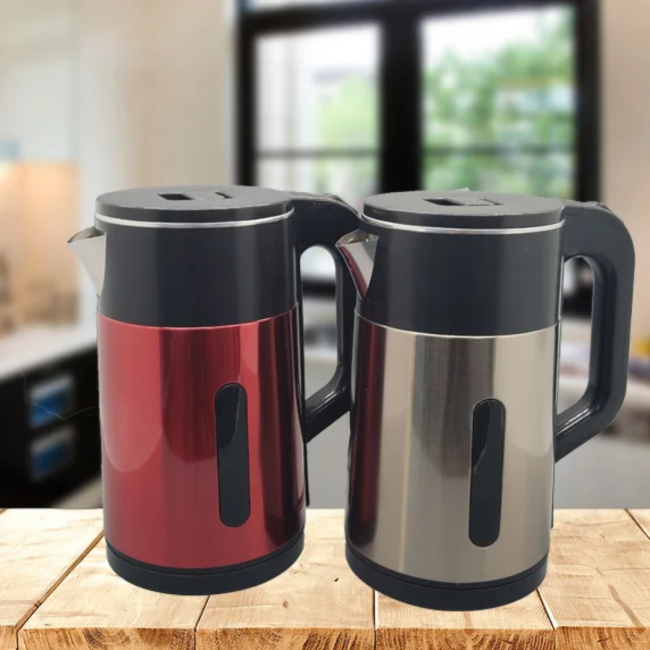 BOUILLOIRE ÉLECTRIQUE EN VERRE ET ACIER INOXYDABLE 2L